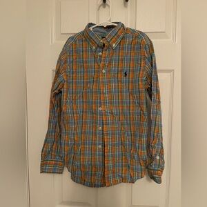 Youth Polo by Ralph Lauren Men's Multicolor Plaid Shirt